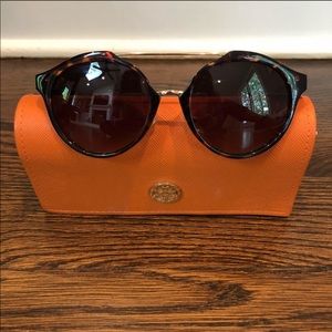 Tory Burch sunglasses, tortoise w gold